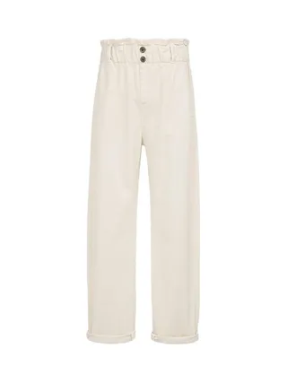 Jean Blanc Fille Teddy Smith Paperbag 1