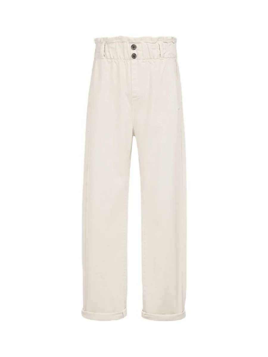 Jean Blanc Fille Teddy Smith Paperbag 2