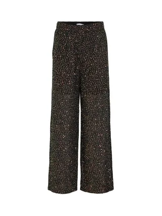 Pantalons à sequin Noir Femme Vila Viscara 1