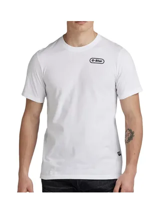 T-shirt Blanc Homme G-Star Raw Back 1