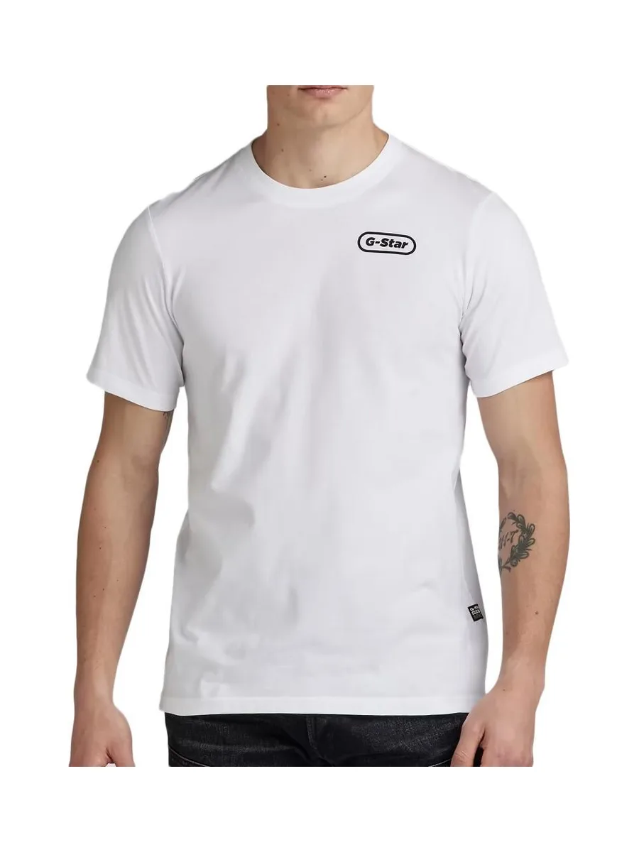 T-shirt Blanc Homme G-Star Raw Back 2