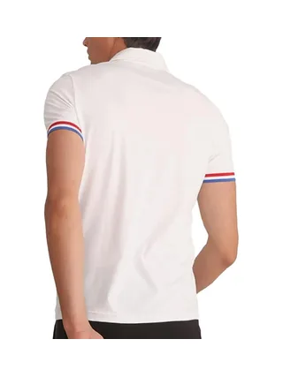 Polo Blanc Homme Le Coq Sportif Ss Presentation 2