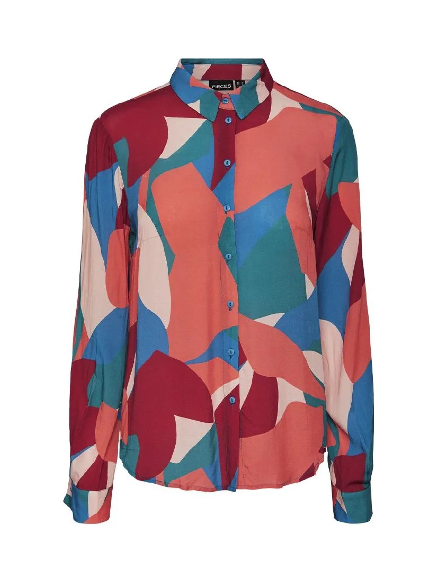 Chemise Bleu/Orange Femme Pieces Anisty 2