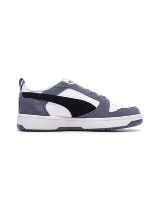 Baskets Blanches/Noires/Bleu Mixte Puma Caven 2.0 2