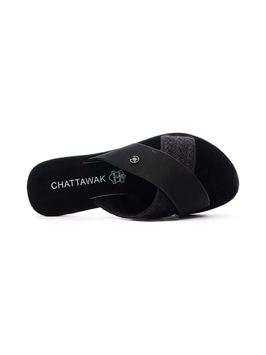 Sandales Noir Femme Chattawak Dacota 5