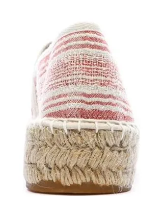 Espadrilles Blanches/Rouges Femme Pare Gabia Aduna 3