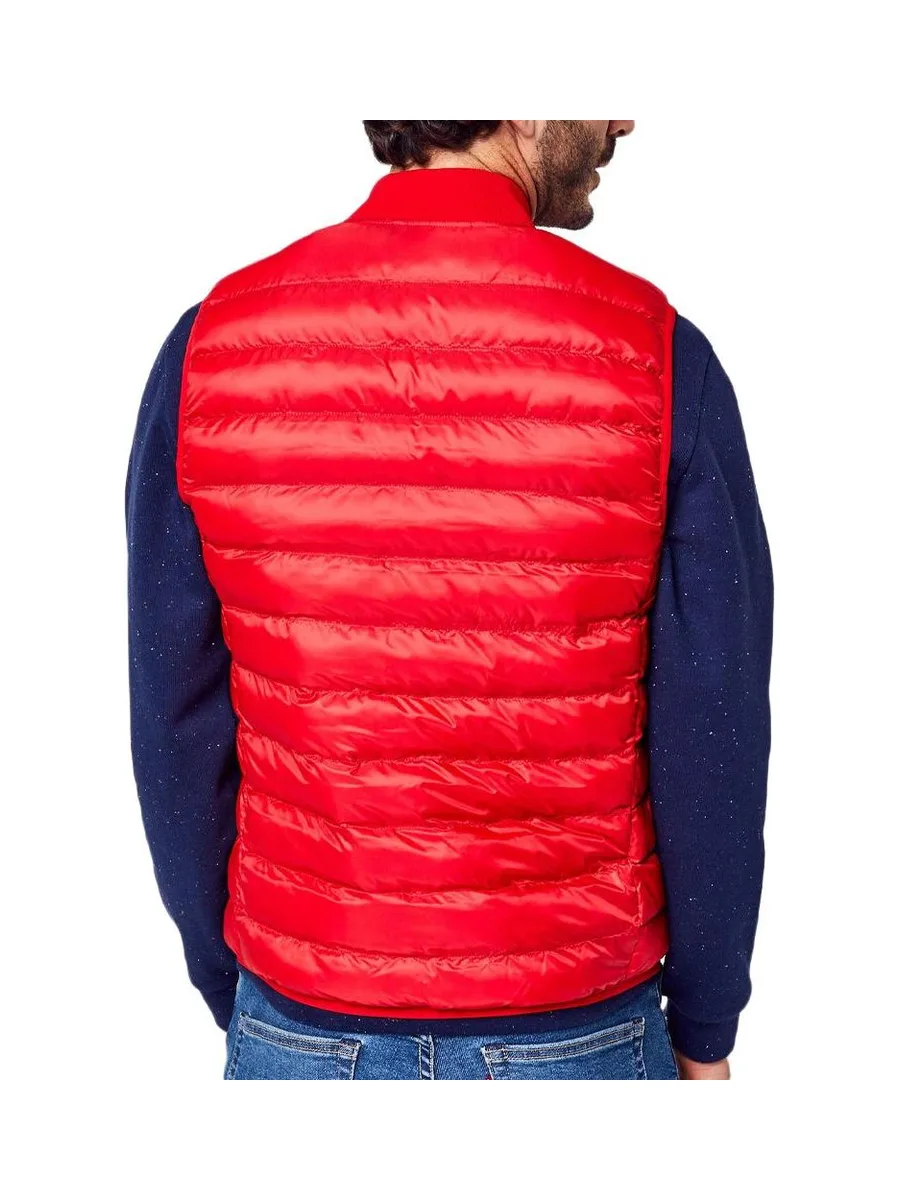 Doudoune sans Manche Rouge Homme Lacoste BH0537 2