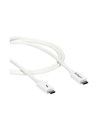1m Thunderbolt 3 Cable 20Gbps - White 4