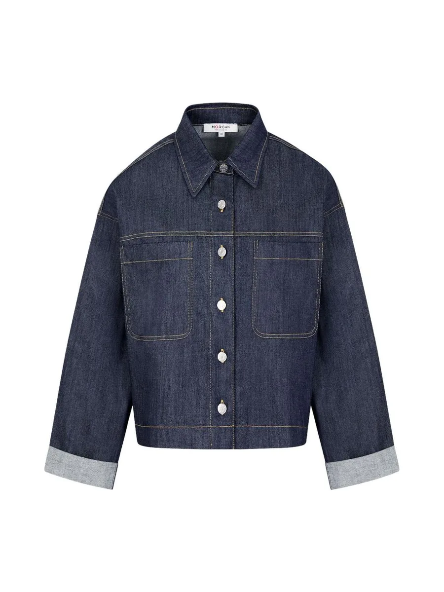 Veste en jean Bleu Brut Femme Morgan JAMES 4