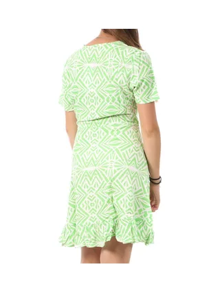 Robe Vert Femme Only Marlie Wrap 2