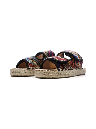 Sandales Noires/Oranges Femme Pare Gabia Batista 6