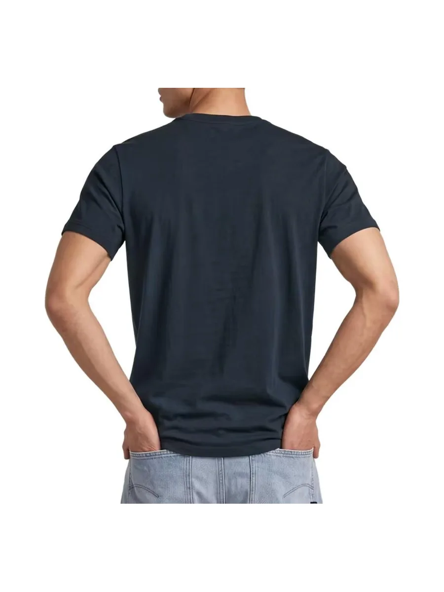 T-Shirt Marine Homme G-Star RAW Faded 3