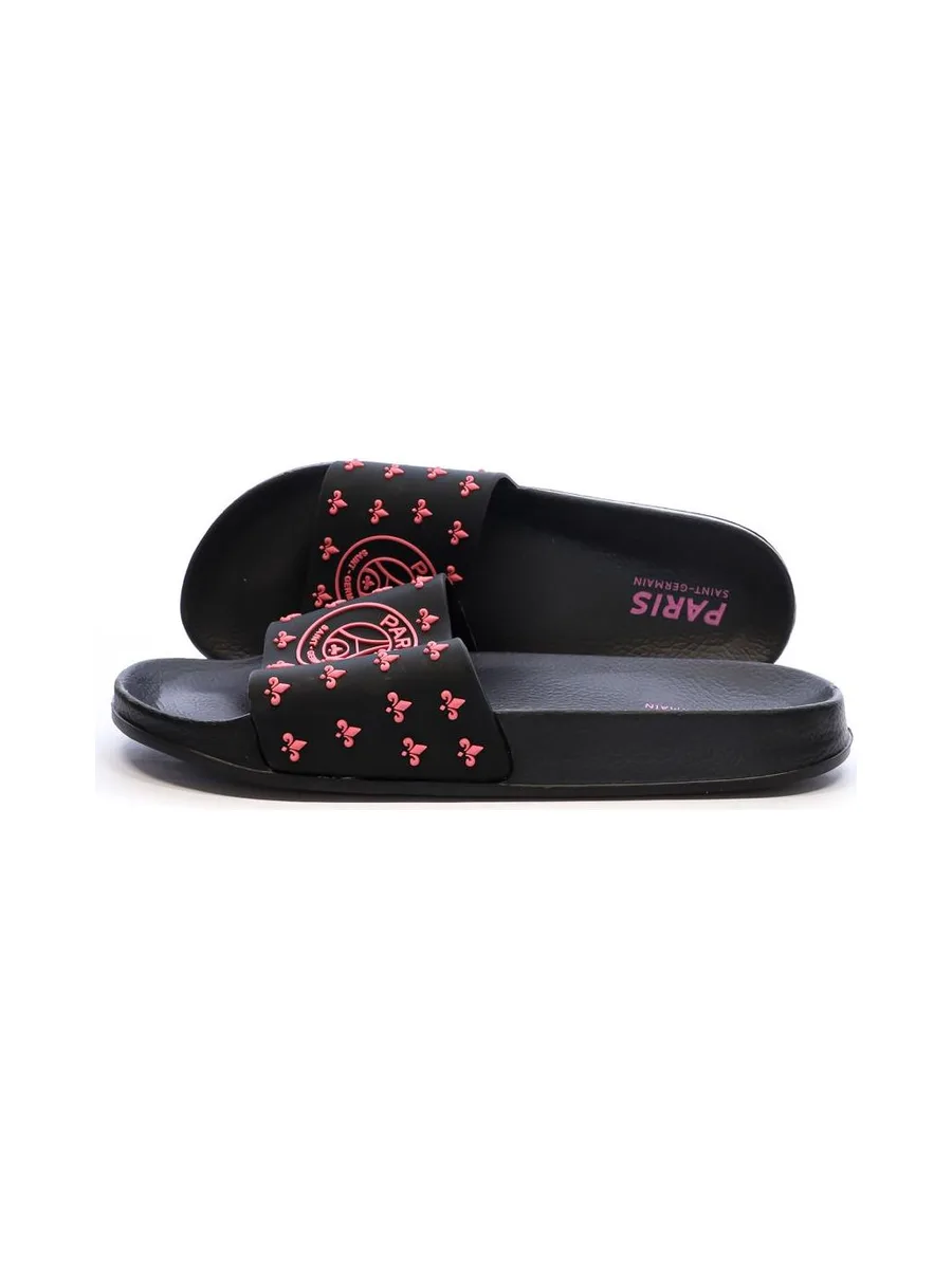 Claquettes Noir/Rose Homme PSG Citral 2