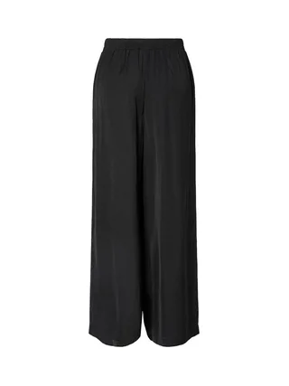 Pantalon fluide Noir Femme Pieces Milda 2