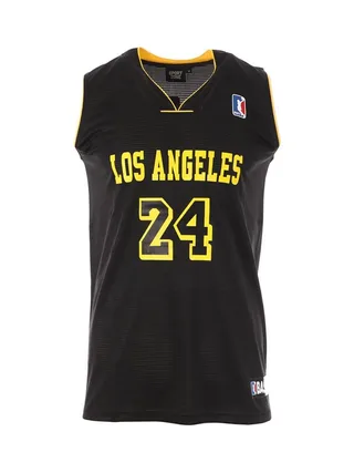 Los Angeles Maillot de basketball Noir sport zone 1