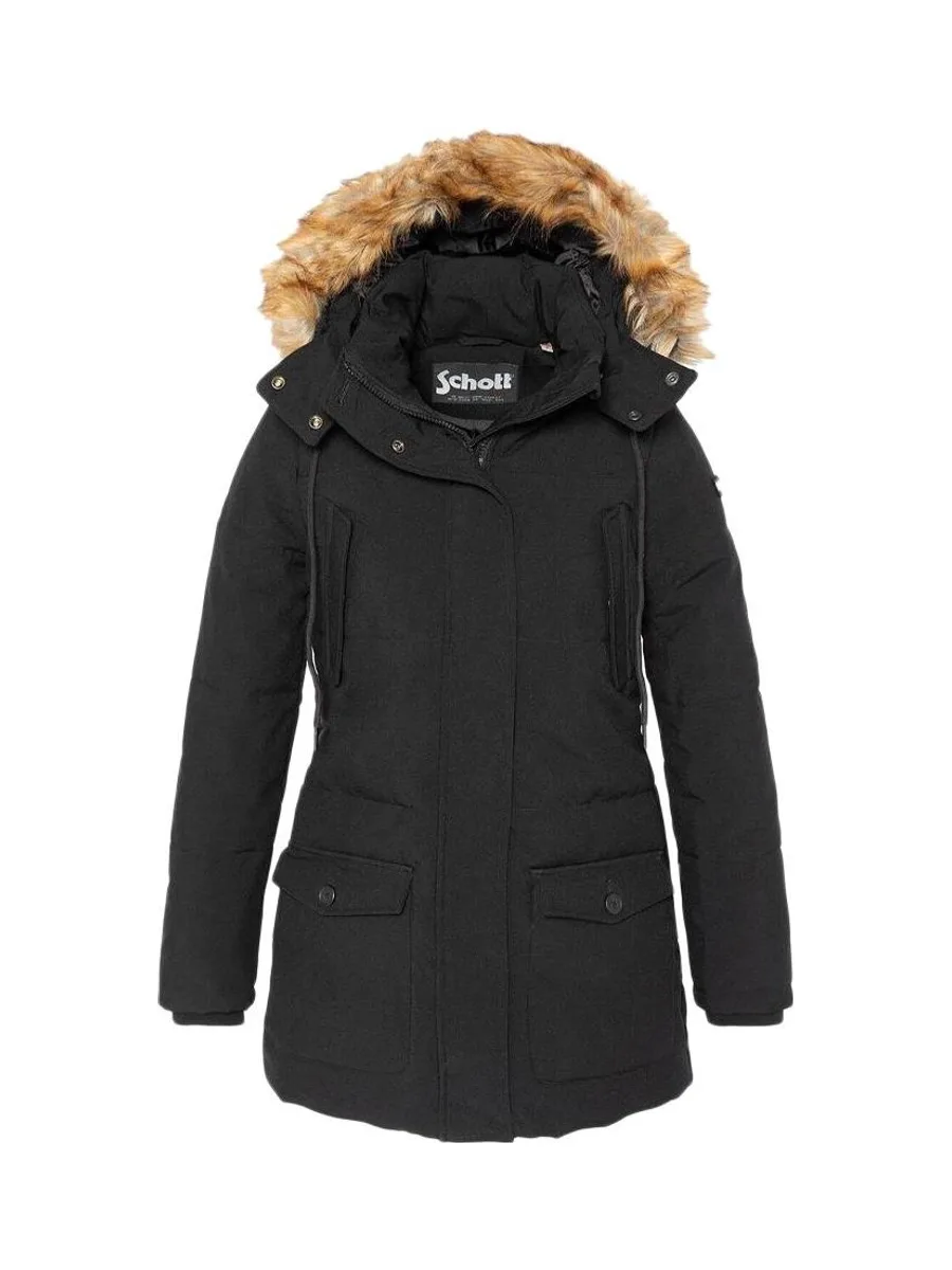 Parka Noir Femme Schott CAMILIA 2