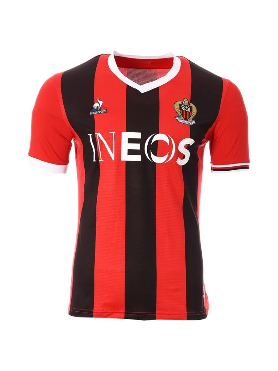 OGC Nice Maillot Authentic Domicile Homme Le Coq Sportif 2023/2024 2