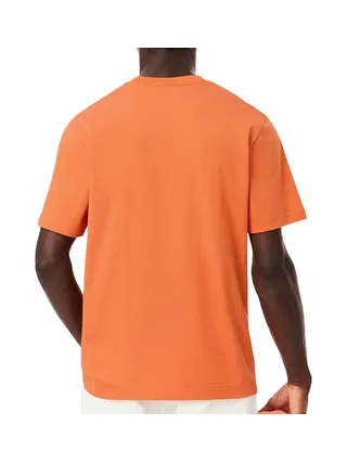 T-Shirt Orange Homme Lacoste Essentiel 2