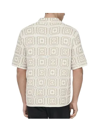 Chemise à Maille Ecru Homme Only & Sons Bart RLX 5 SS 2