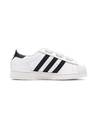 Basket Blanches/Noires Garçon Adidas Superstar 2