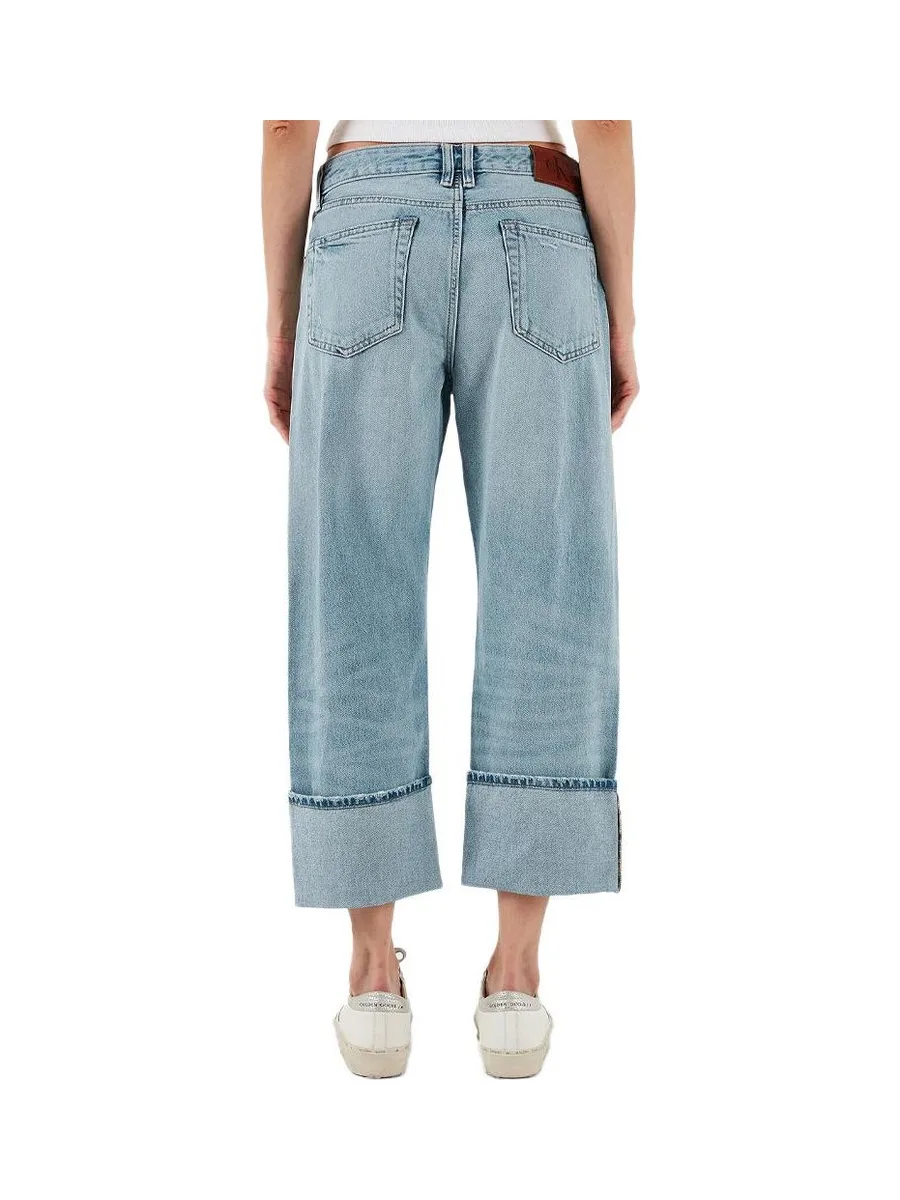 Jean Loose Bleu Femme Calvin Klein Jeans Relaxed 3