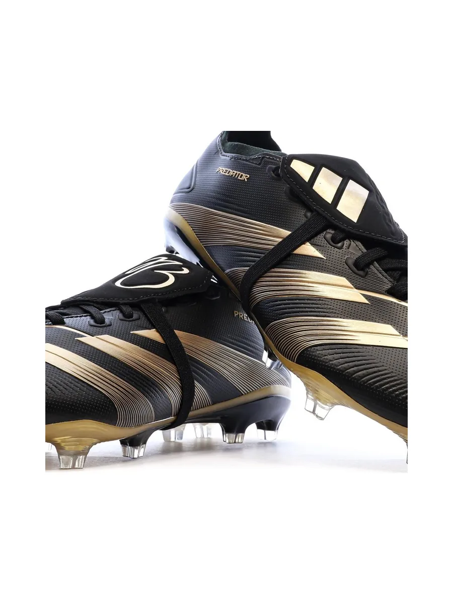 Chaussures de Foot Noir/Doré Adidas Predator League FT FG JB 8