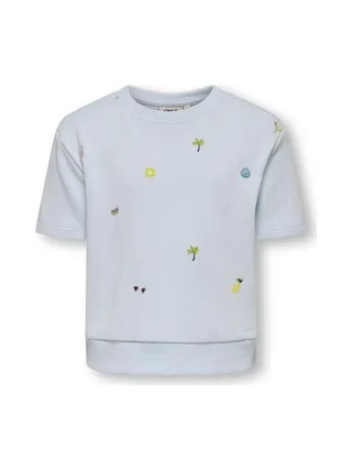 T-Shirt Bleu Fille Kids ONLY Kmgsolina 1