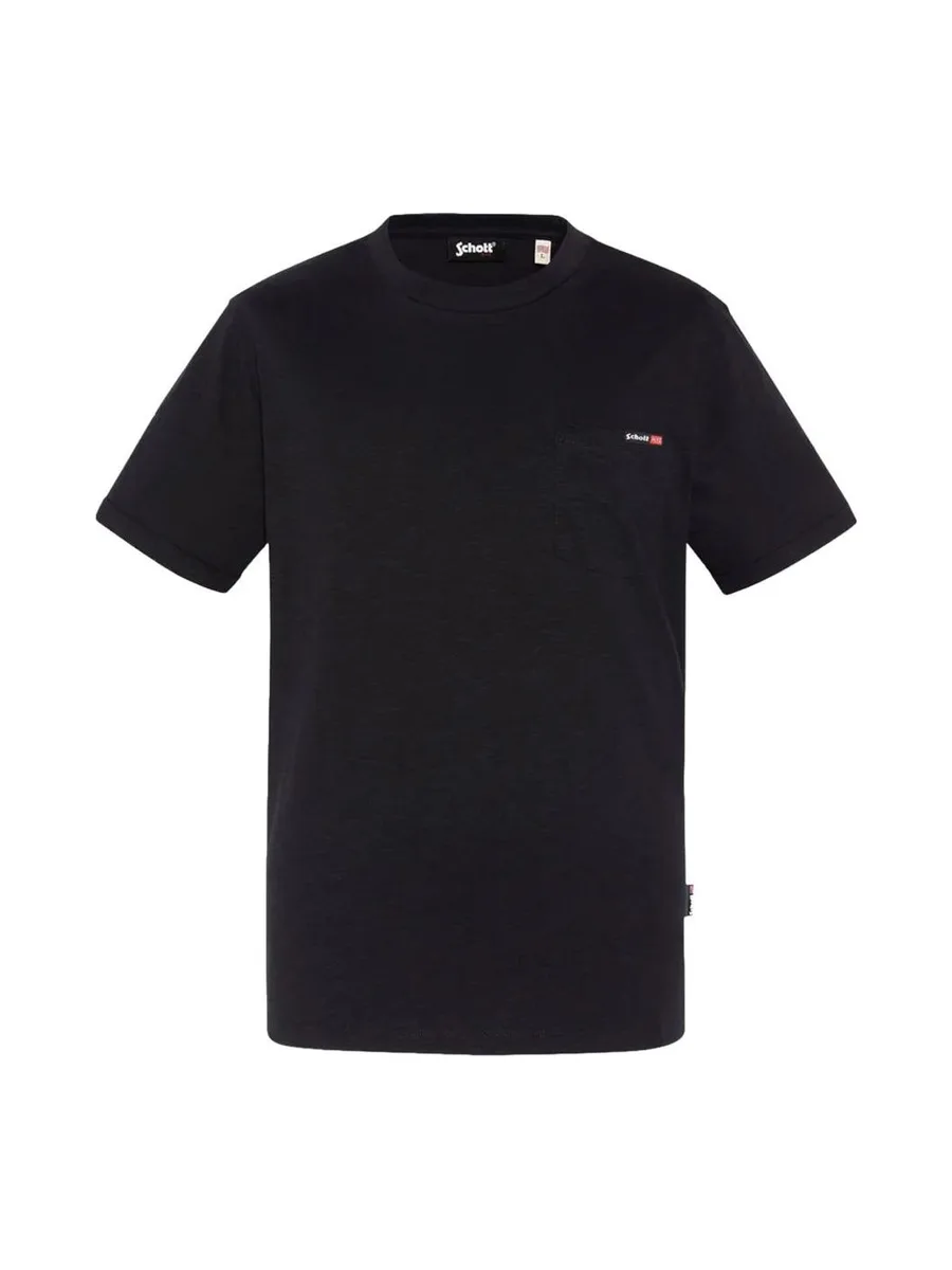 T-Shirt Noir Homme Schott TSKEA1 1
