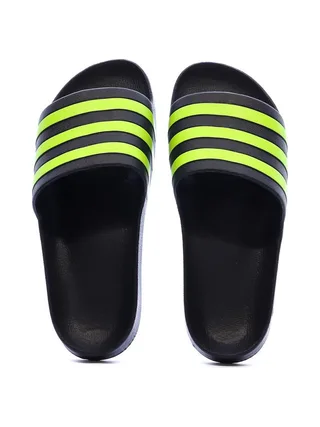 Claquettes Marine/Jaunes Homme Adidas Adilette 3