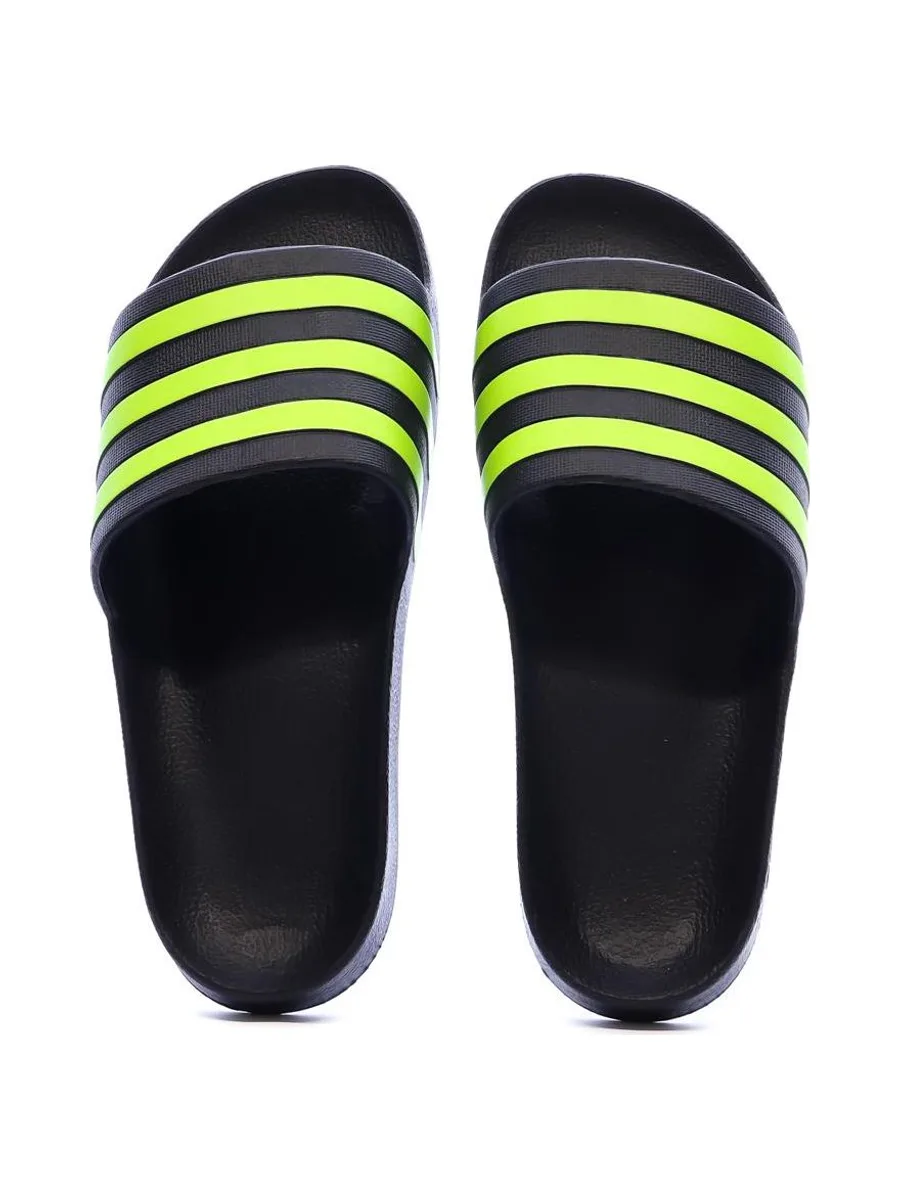 Claquettes Marine/Jaunes Homme Adidas Adilette 4