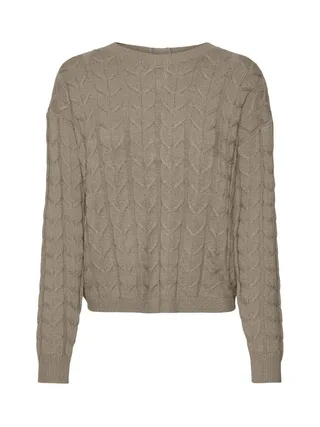 Pull Taupe Femme Vero Moda Tilda 1