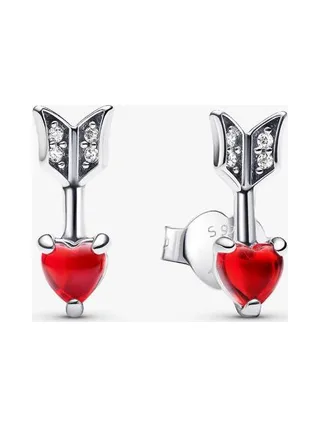 Pandora - Boucles d'oreilles clous Cœur Arrow en argent sterling 1