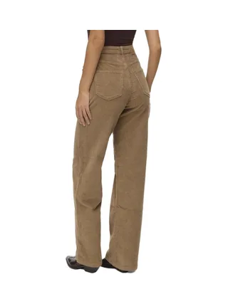 Pantalon Velours Beige Femme Vero Moda Tessa 2