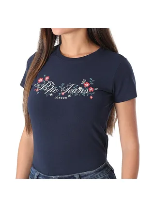 T-Shirt Marine Femme Pepe jeans Pjl L Nd T 1