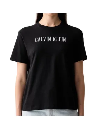 T-Shirt Noir Femme Calvin Klein Jeans Varsity 1