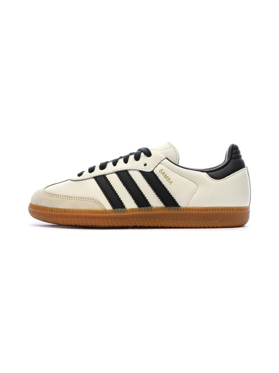 Samba Baskets Beige/Noir Femme Adidas 2