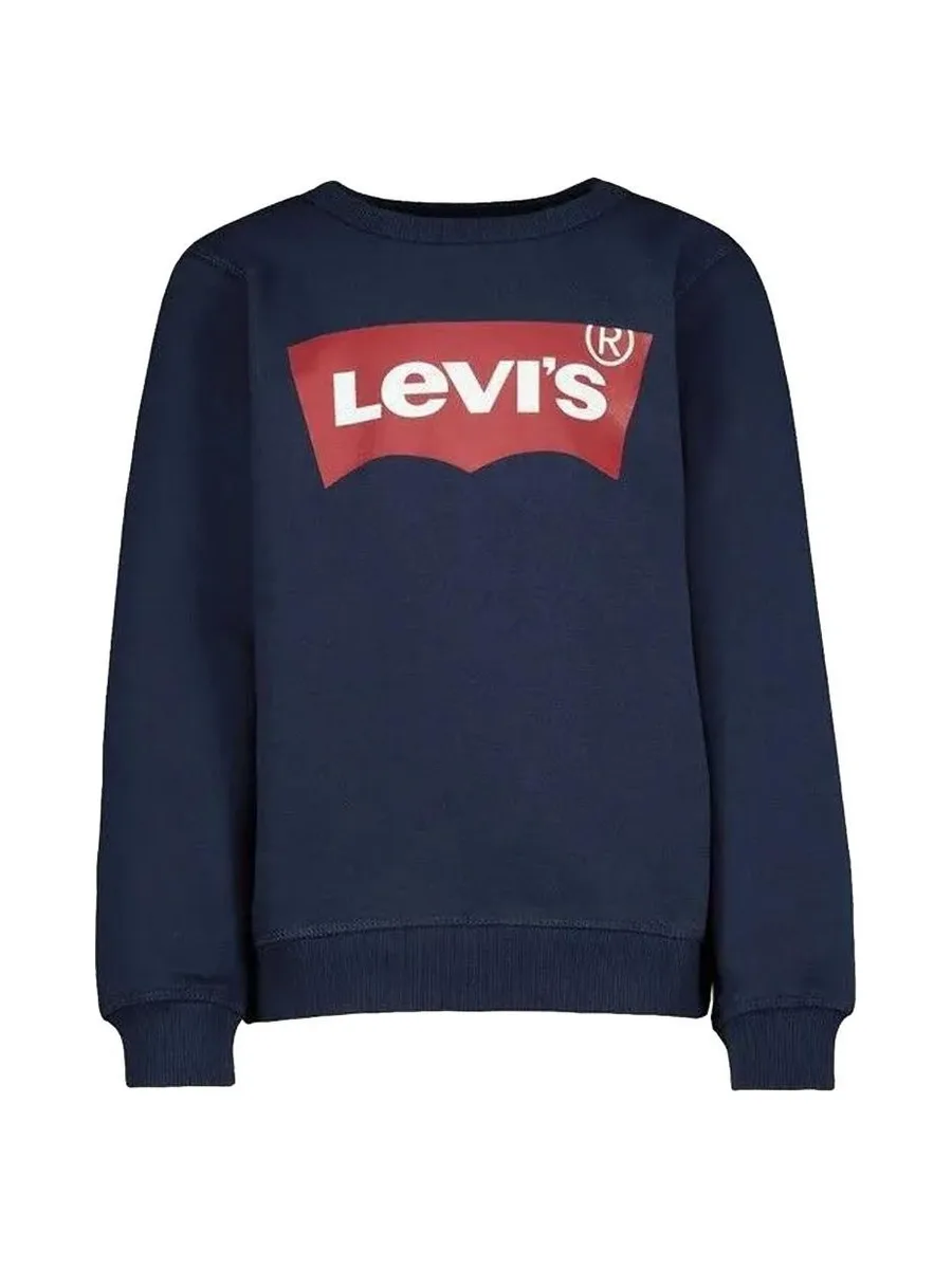 Sweat Marine/Rouge Garçon Levi's Droit Batwing 1 2