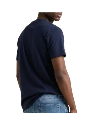 T-shirt Marine Pomme Homme Tommy Hilfiger Tjm Slim Linear 2