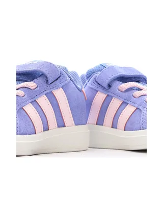 Baskets Violette/Rose Fille Adidas Grand Court 7