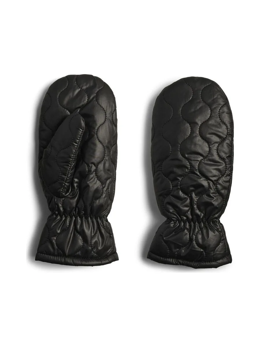Moufles Noir Femme Pieces Mittens 2