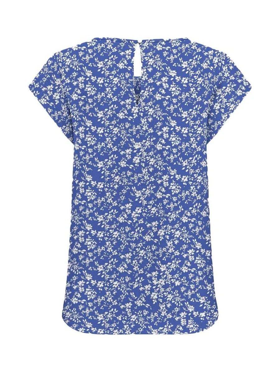 Top Bleu/Blanc à motifs Femme Only Nova 3