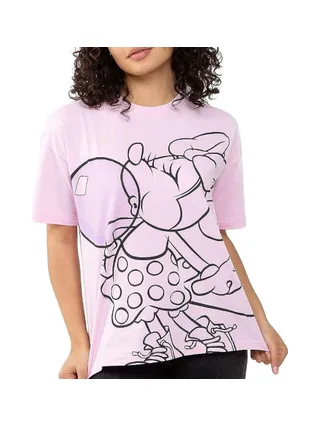 T-Shirt Rose Femme Disney Minnie Bubblegum 1
