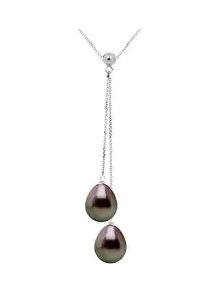 Collier Véritables Perles de Tahiti — Or Blanc 375 Millièmes — 42 cm 1