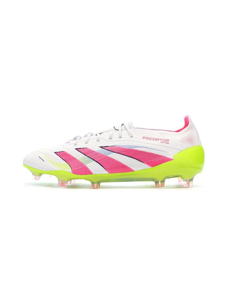 Chaussures de Foot Blanc/Rose Homme Adidas Predator Elite FG 1