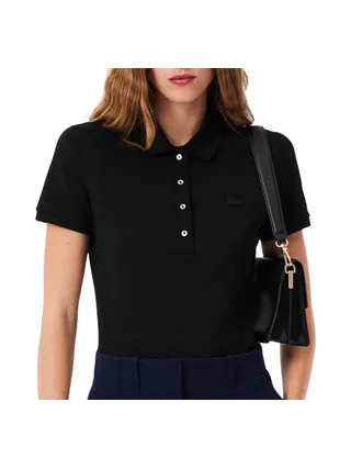 Polo Noir Femme Lacoste PF5462-031 1