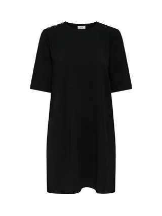 Robe Droite Noir Femme JDY Life Button 1