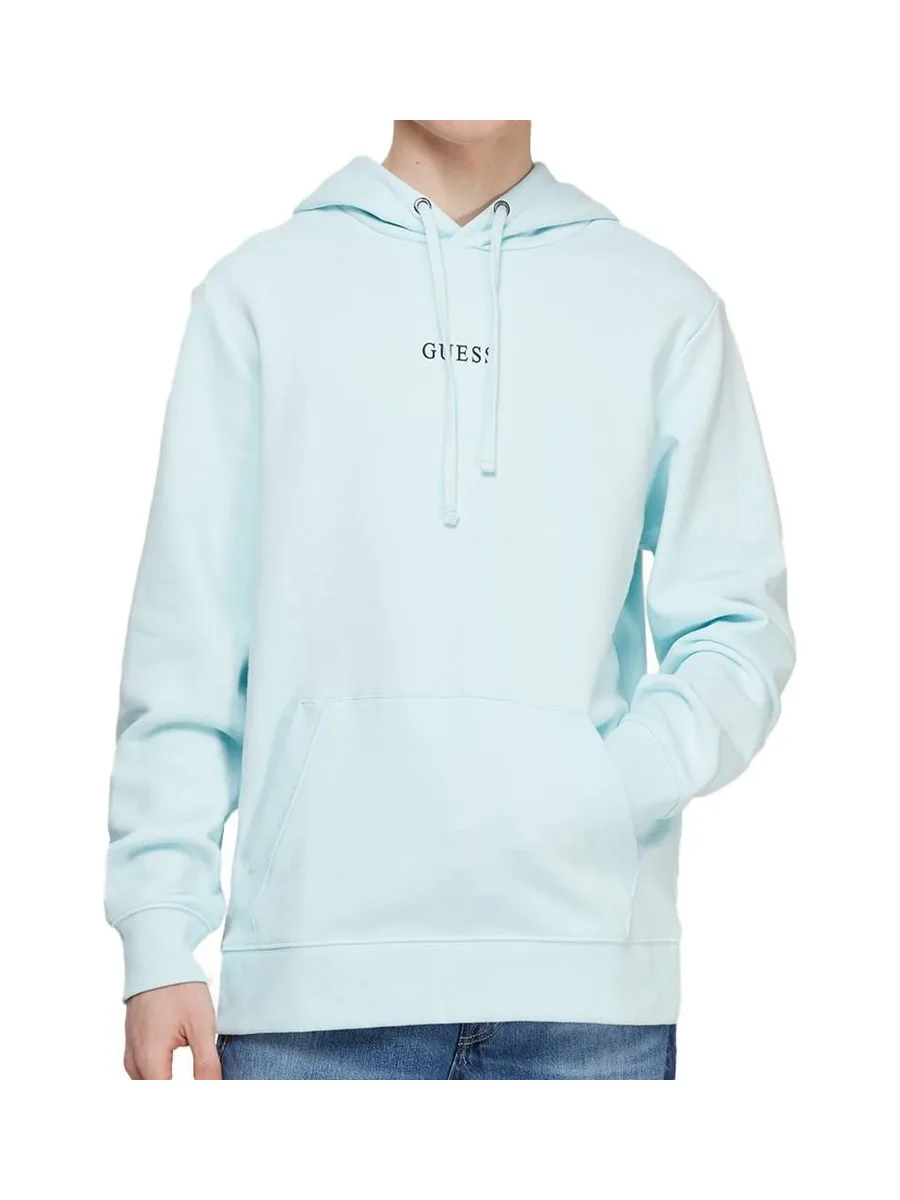 Sweat à Capuche Bleu Homme Guess Roy 2022 2
