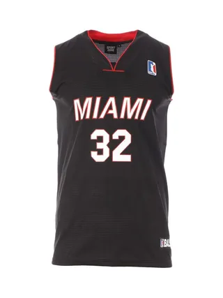 Miami Maillot de basketball Noir Homme Sport Zone Miami 32 1