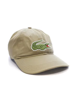 Casquette Beige Mixte Lacoste Twill Big Croch 2