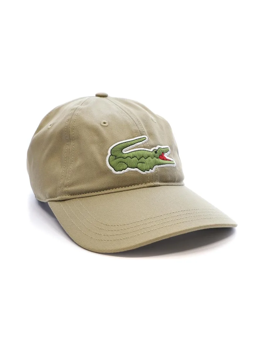 Casquette Beige Mixte Lacoste Twill Big Croch 3